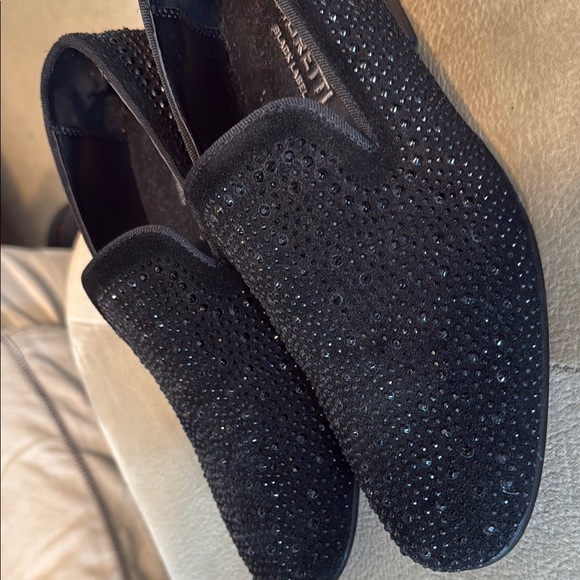 NasonMoretti Black Loafers Slip-On Shoes with Sparkle - Picture 4 of 4